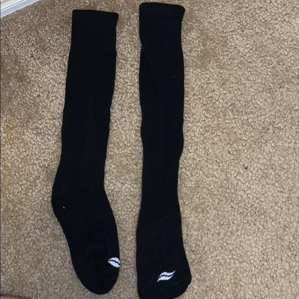 Black Knee High Socks
